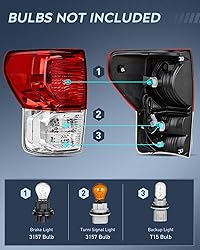 Nilight Taillight Assembly Compatible with 2007