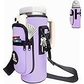 Sports rabbit Universal Water Bottle Holder – Durable Oxford & Neoprene Hybrid Design Compatible with Stanley 30/40oz Handled & 64/87oz Straight Tumblers, Adjustable Strap for Gym, Travel, Outdoors