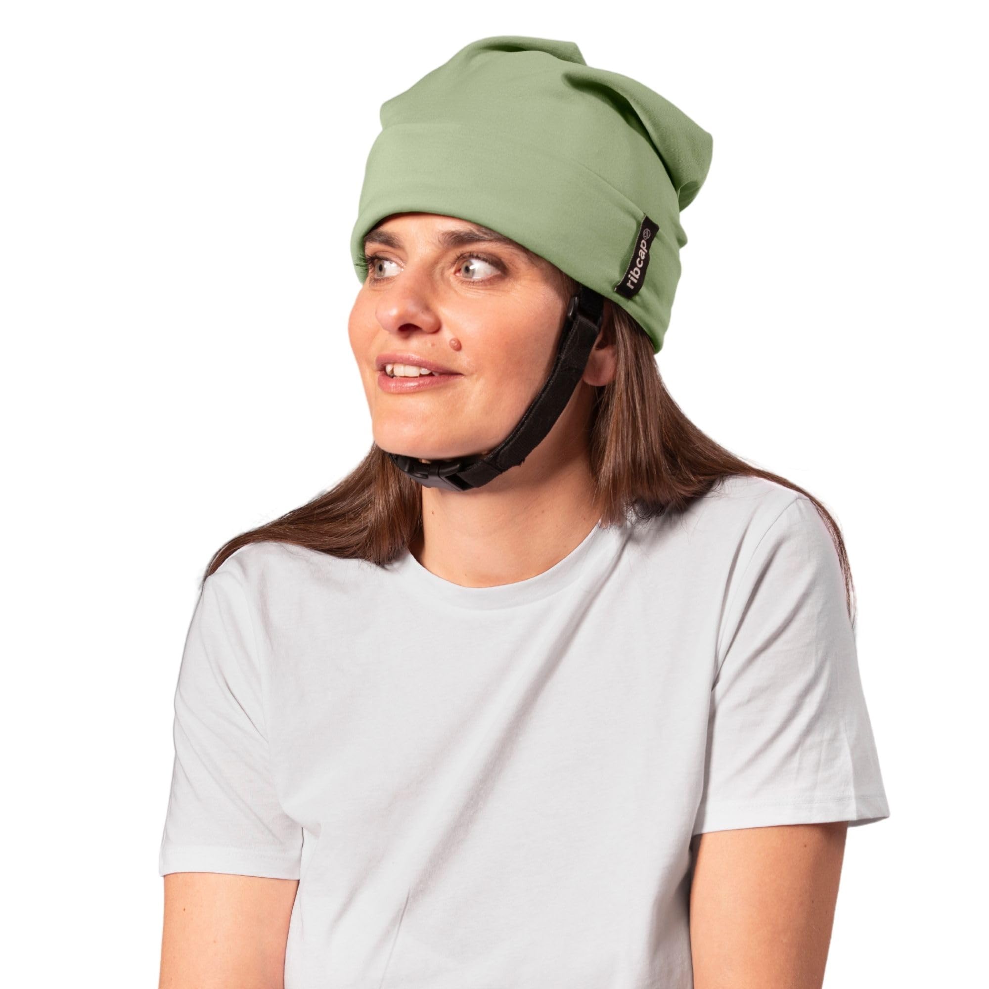 Ribcap Lenny Summer Medical Grade Protective Helmet | Khaki | Medium (Head Circumference 56-58 cm) | Soft Helmet for Epilepsy | Protective Helmet for Seizures | Fashionable and No Stigma