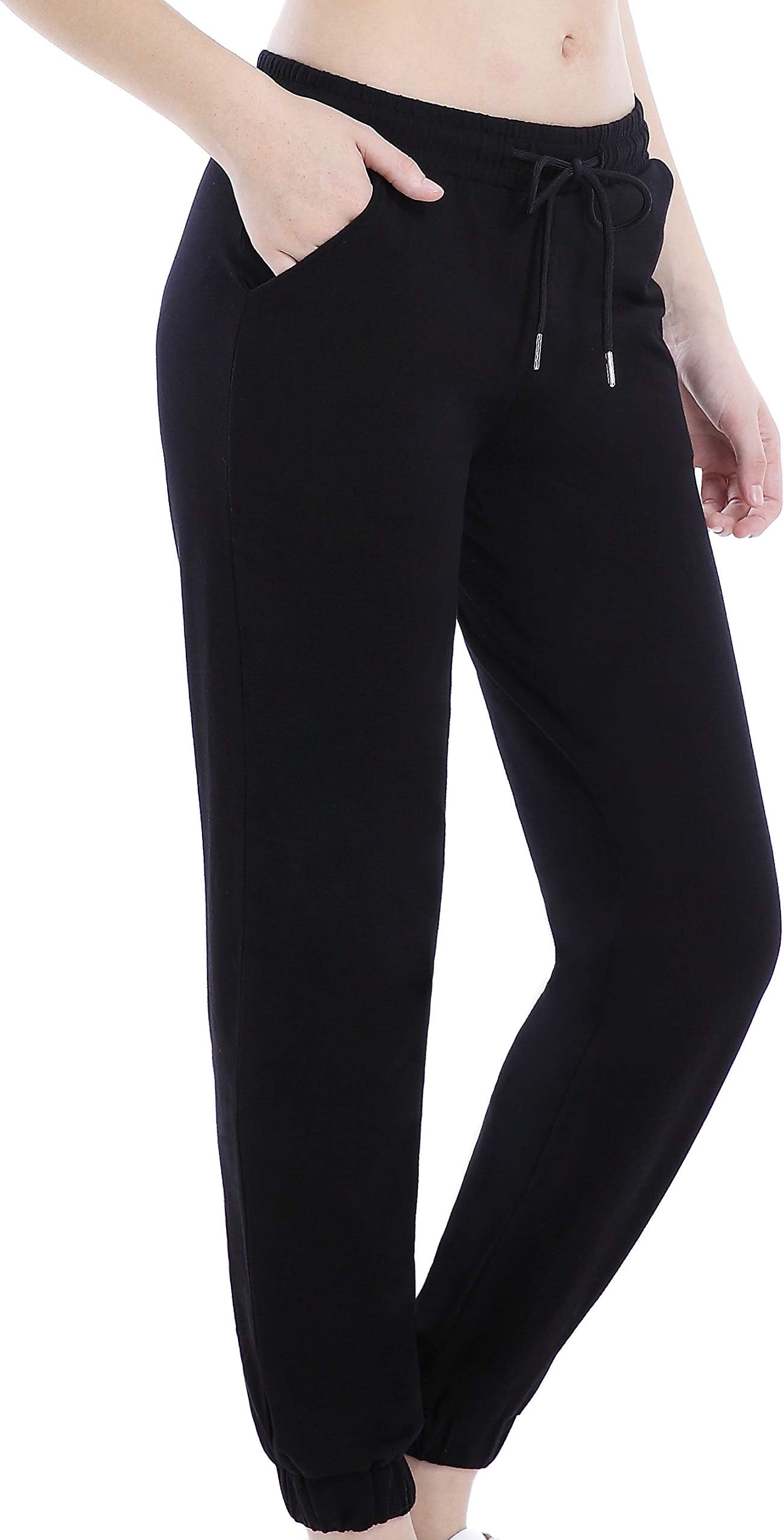Summer Joggers Pants for Women Casual Spandex Lounge Sweatpants Pockets Workout