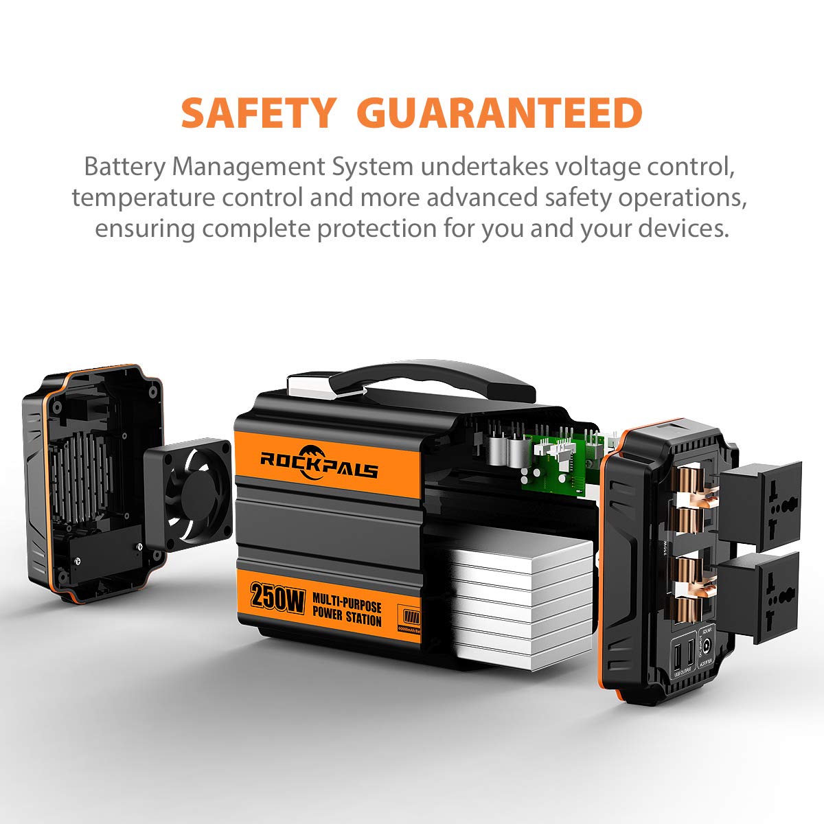 Rockpals 250Watt Portable Generator Rechargeable Lithium Battery Pack