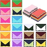 90 Pack Gift Card Mini Envelopes with Vintage Blank Note Cards, 18 Assorted Colors Small Envelope with Gummed Seal for Business Cards (4 x 2.7 Inches) (Classic-A)