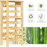 Dripex Bamboo 7-Tier Free Standing Wine Rack 24-27 Bottles 102cm view 9