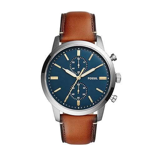 Fossil Men's Townsman Quartz Stainless Steel and Leather