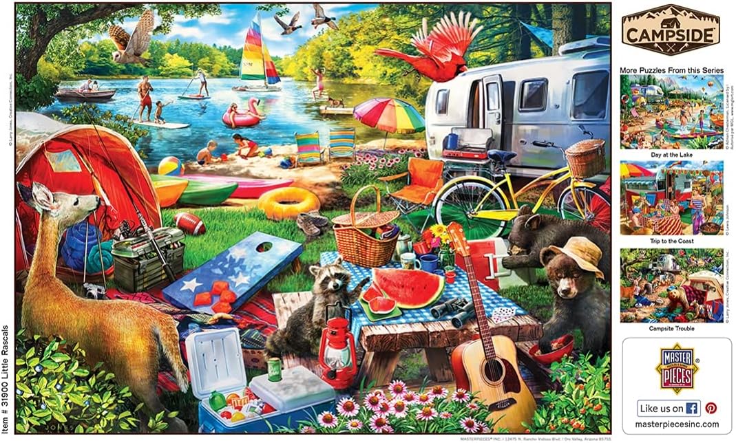MasterPieces Campside 300 Puzzles Collection - Little Rascals 300 Piece Jigsaw Puzzle: Toys & Games