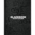 Blackbook Graffiti Sketchbook: Notebook for Drawing, Painting, Sketching or Doodling - 118 Pages - White Blank and Brick Textured - 8.5 x 11 inches