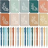 Affrolling 60 Pcs Inspirational Notebooks Motivational Mini Notepads with Pen Bulk Aesthetic International Women's Day Gift for Social Worker Employee Office Staff Team Teacher Nurse (Bright Colors)