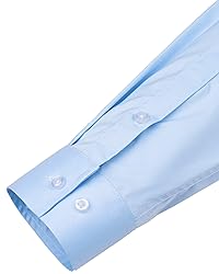 J.VER Men's Dress Shirts Solid Long Sleeve Stretch
