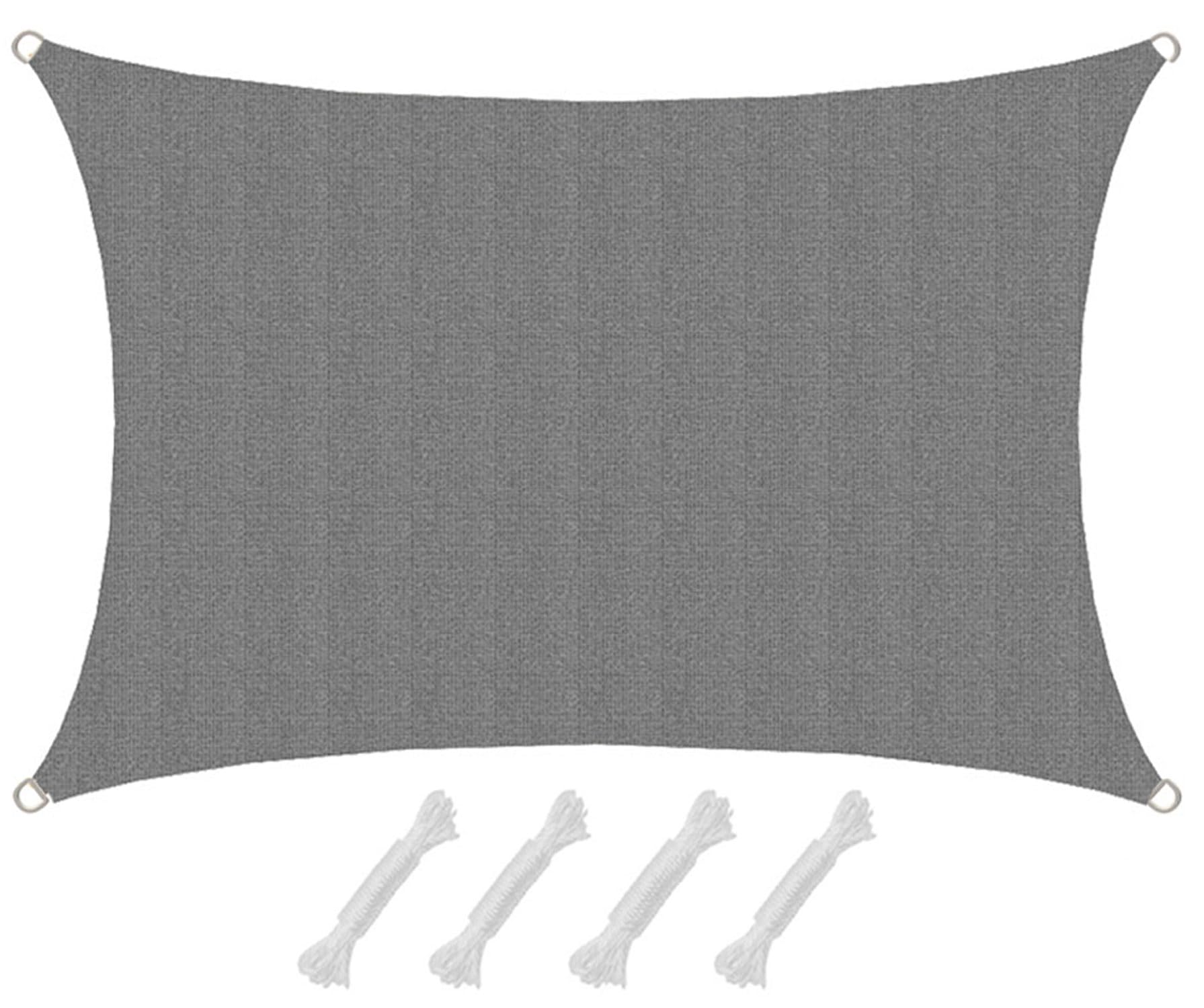 AMANKA 90% UV Protection Canopy - 1 x 2m Water Permeable Sun Shade Sail - Patio Sail Canopy Waterproof - Hot Tub Privacy Screen Sunsail Garden Shade for Kids Outdoor Shade Canopy Sun Canopy for Garden