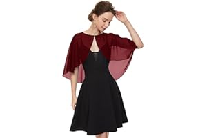 SEPSAP Soft Chiffon Shawls Wraps Shrug for Wedding Evening Dress Cape Cover Up for Women