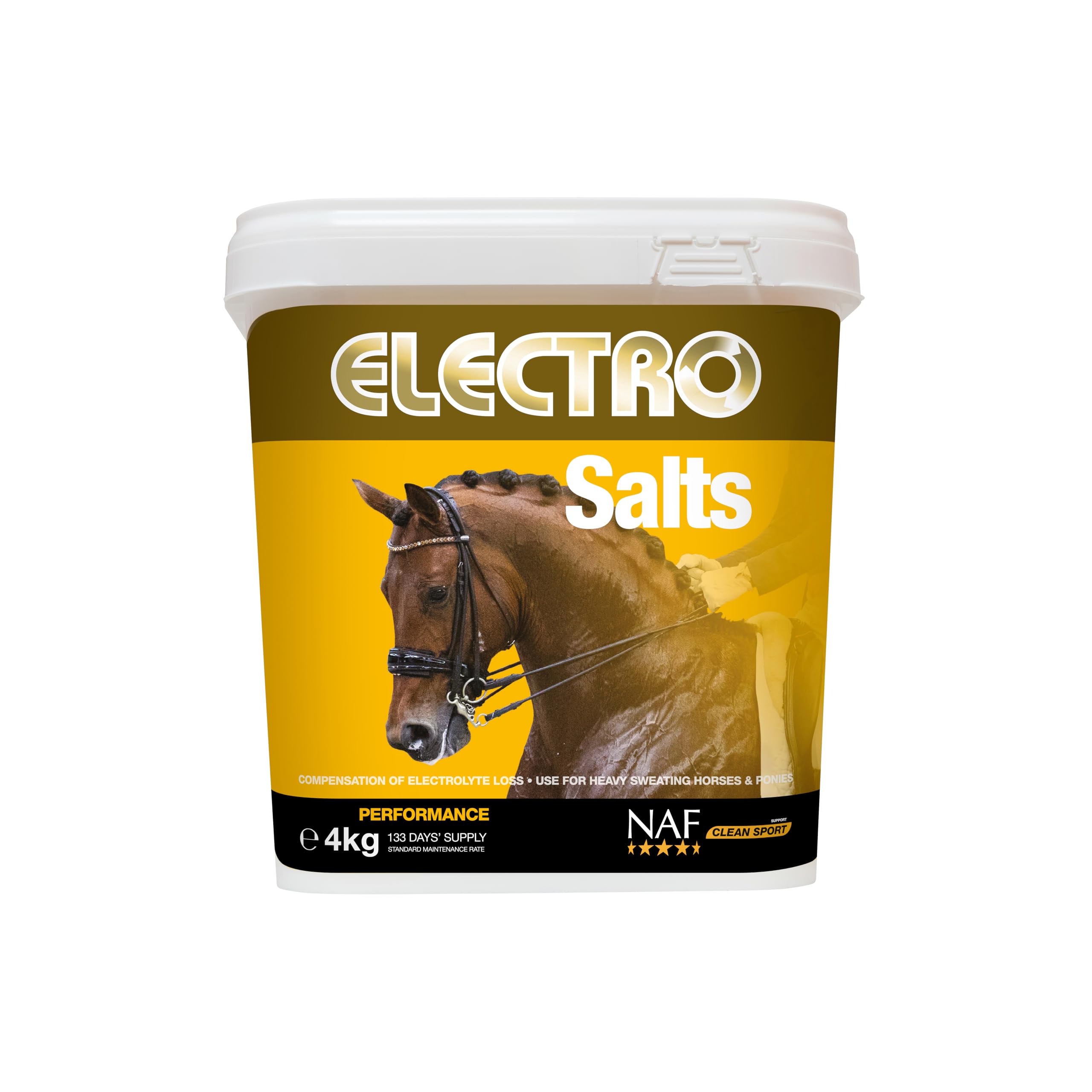 NAF Electro Salts 1kg – Fast-Acting Electrolyte Supplement for Horses – Replenishes Salts Lost Through Sweat – Supports Hydration, Recovery & Performance