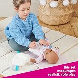 Casdon Casdon Baby Huggles Changing Mat Set Dolls 46cm Nappy Brush Talc view 4