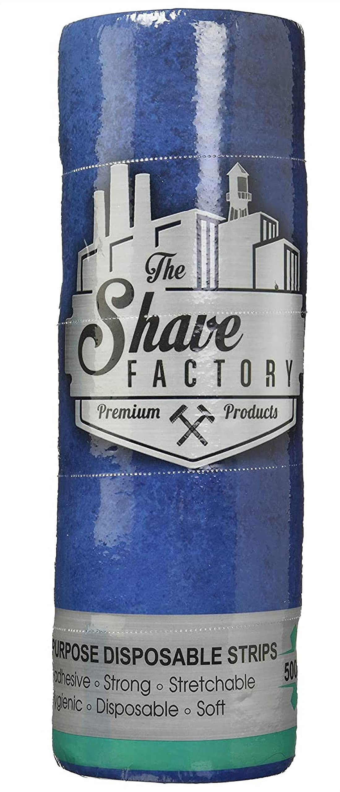 The Shave Factory Disposable and Elastic Hygienic Barber Neck Strip, Blue, 500 count