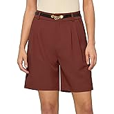 Willit Women's Shorts Wide Leg Dress Casual Work Summer Pleated Shorts High Waisted with Pockets 7" 10"