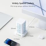 Toomke 8 Way Tower Extension Lead with USB C and USB A 1.8m 13A 3250W view 6