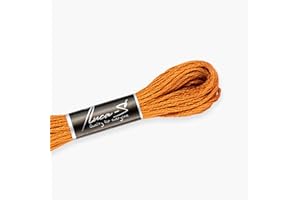 Premium Embroidery Thread Luca-S, 100% Giza Cotton, Oeko TEX Certified Stranded Cotton - 394 / DMC 922 / Anchor 1048