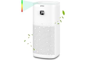Air Purifiers for Home Large Room: 2064 Ft² Coverage With Air Quality Monitor, Ganiza H13 True HEPA Air Purifier for Pets Captures Pet Dander, Hair, Smoke, Dust, Pollen, 23dB for Bedroom Home Office