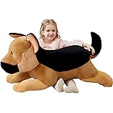 IKASA Giant German Shepherd Dog Stuffed Animal Plush Toy,Big Large Jumbo Soft Toys,30" Cute Huge Size Fluffy Plushy Fat Plushie,Gifts for Kids