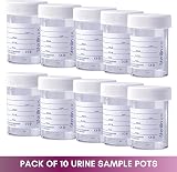 The Labsales Company 10x Sterilin Urine Specimen Pots 60ml with Lid Labels view 2