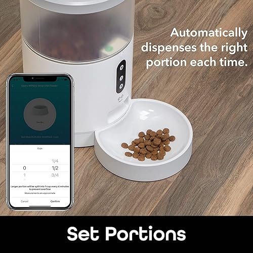 Geeni Smart Feeder, Liter Automatic Pet Dog and Cat Feeder, Wi