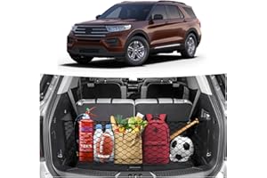 Canvcle Trunk Cargo Net for 2020-2026 Ford Explorer Accessories Envelope Style Mesh Trunk Net Organizer and Storage Stretchab
