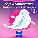 Always Sensitive Ultra Night Sanitary Towels with Wings Size 3 100 Count view 4