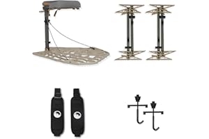 XOP-XTREME OUTDOOR PRODUCTS XOP ION - 11 Lb Cast Aluminum Hang On Treestand for Deer Hunting