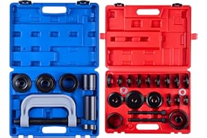 VEVOR Bearing Press Kit, 10+24 Pcs, 2 in 1 Ball Joint Press & Wheel Bearing Puller Kit, Race and Seal Driver Set with 13 Bush