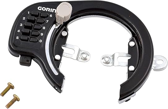 Amazon ゴリン Gorin ボタン式リング錠 ブラック Gr500 K ゴリン Gorin 自転車固定式ロック