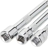 Silverline 598440 Extension Bar Set 3pce 1/4 3/8 1/2 Drive Chrome view 2