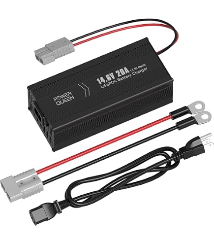 Chargeur Batterie LiFePO4 20A 12V - Intelligent, 14.6V, Avec Connecteurs Anderson Et M8, Protections Multiples - 3