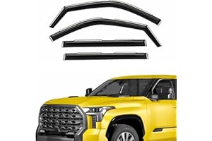 AEROGUYS Extra Durable Window Deflectors In-Channel Window Visors Rain Guards Fit for Toyota Tundra 2022-2024 CrewMax, Sun Visors, Wind Vent Visors, Window vent shades, Exterior Car Accessories - 4 pcs. AG0294
