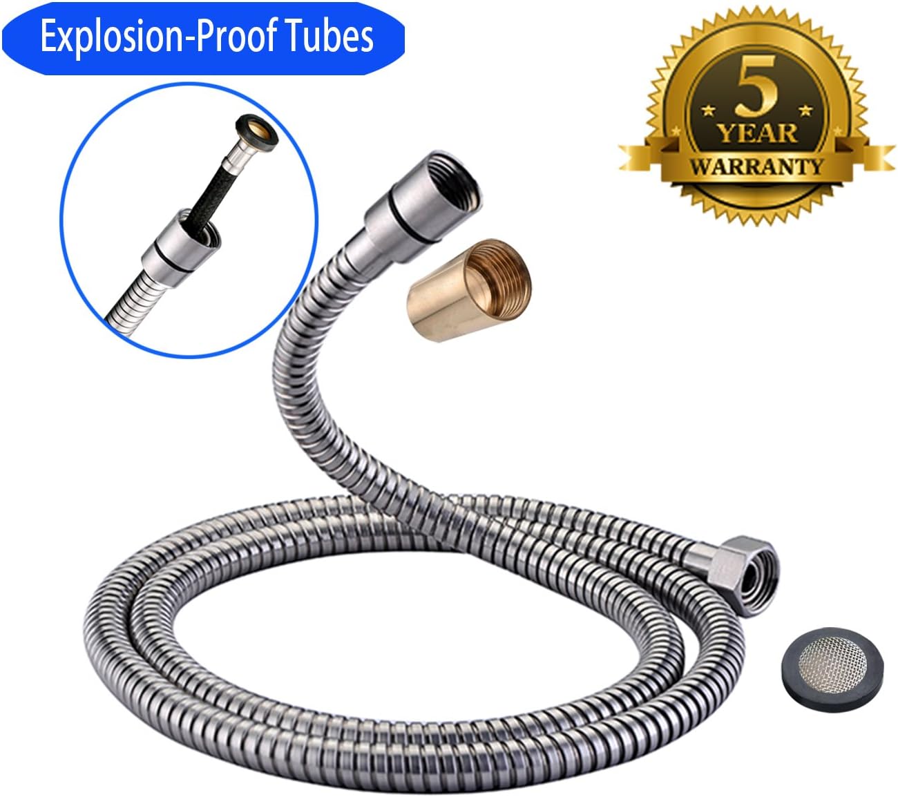 Shower head Hose Extra Long Extension 100 Inch HandHeld Replacement