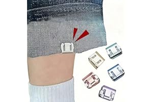 4pcs Shorten The Pants Legs with Invisible Fixing Clips,Prevent Pants Legs from Dragging The Floor,Suitable for Pants