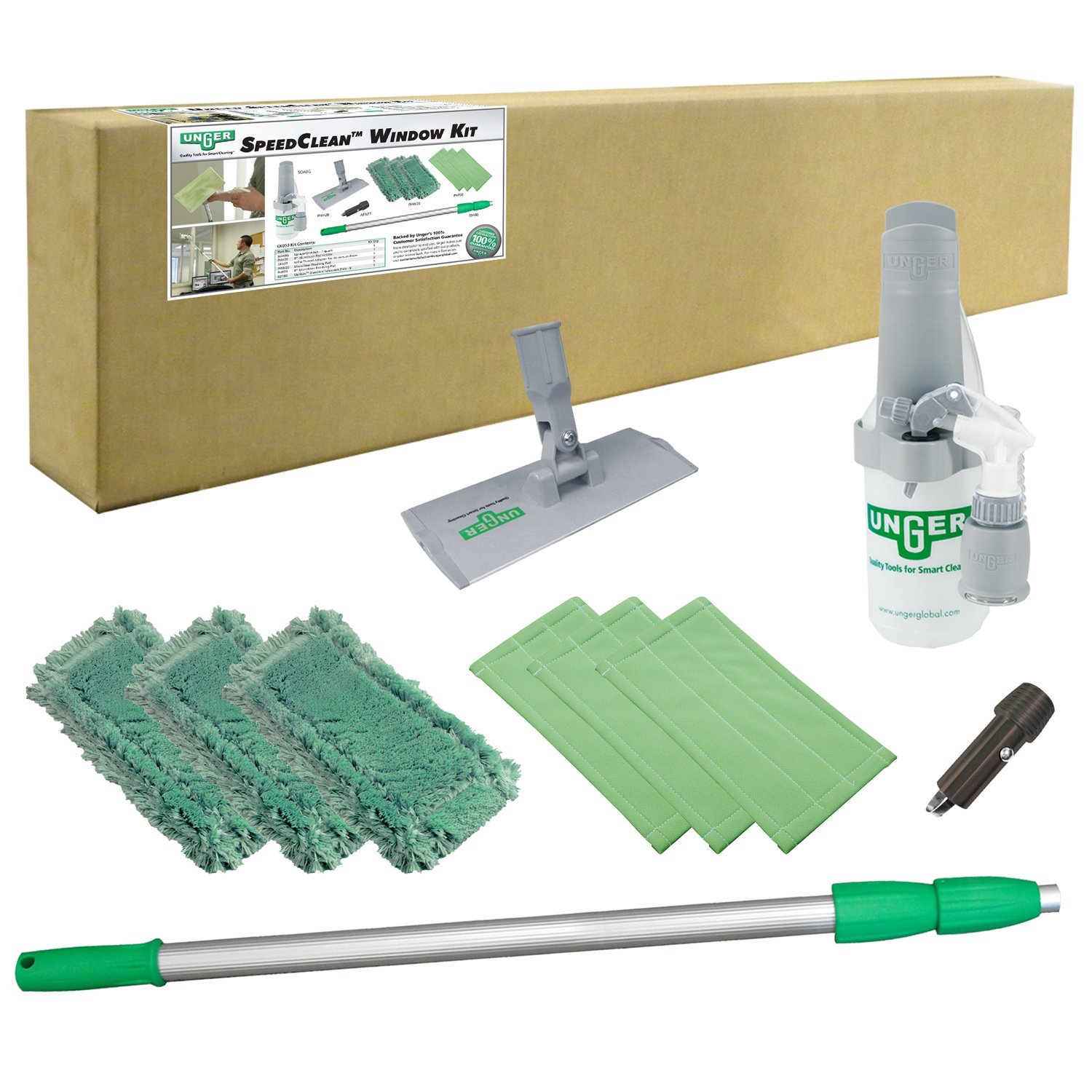 Unger CK053 10 Piece SpeedClean Window Cleaning Kit Science Lab