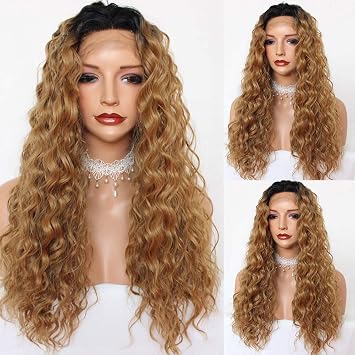 Amazon Com Platinumhair Curly Hair Synthetic Lace Front Wigs