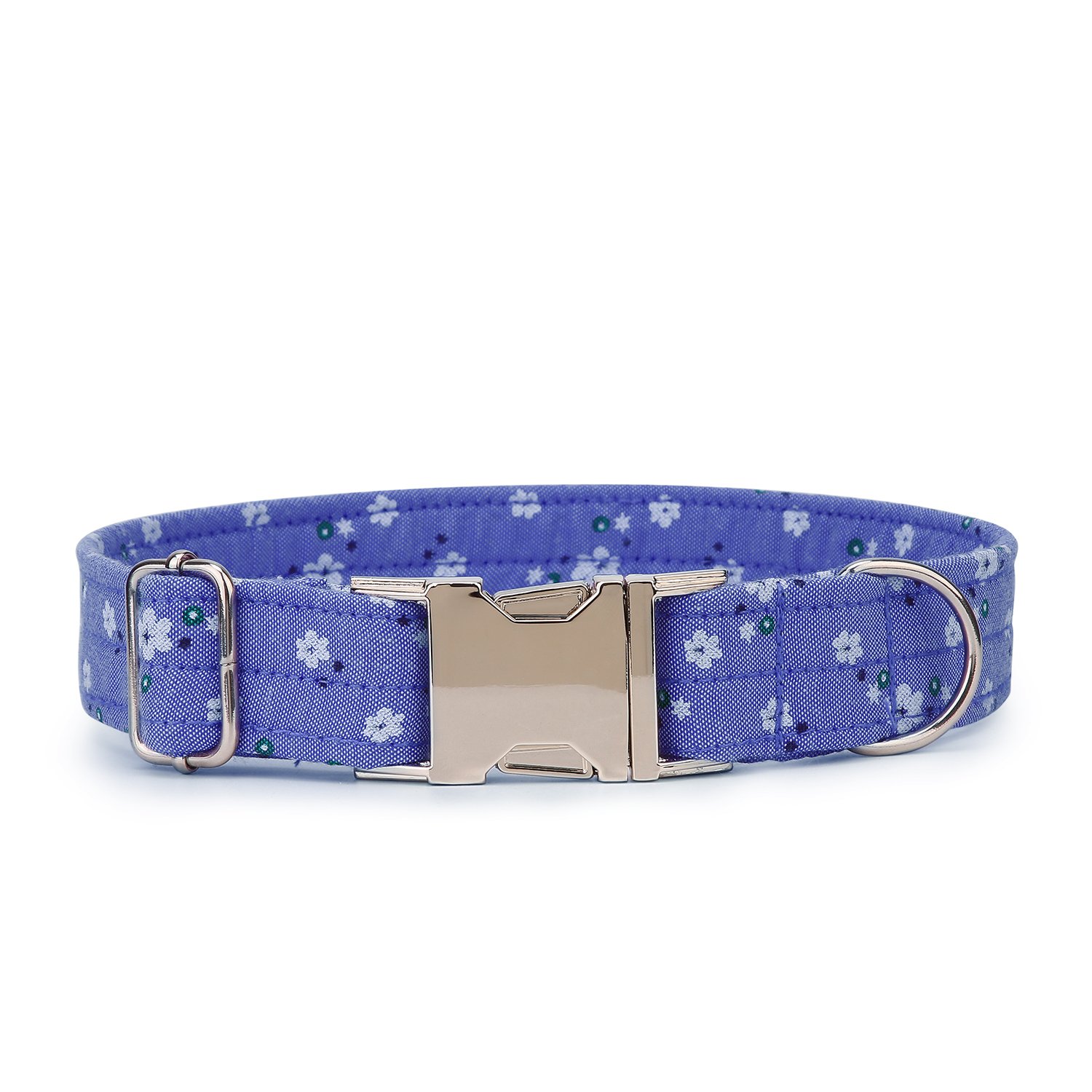 Wefine Personalized Dog Collars, Custom Engraved with Pet Name and Phone Number, Adjustable Fabric Cotton ID Collar, Neck 10\