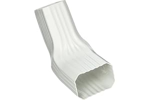 Amerimax Home Products 37064/37066 37064 Transition Elbow, Two-by-Three, White