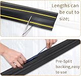 PICK FOR LIFE 3 Channel Cable Protector 6 Ft Floor Cord Cover Black view 3