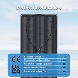 FIREFLY ENERGY 200W Flexible Monocrystalline Solar Panel Caravan Boat Roof view 5