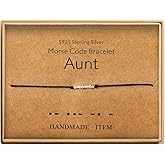 KGBNCIE Morse Code Bracelet for Women Sterling Silver Beads on Silk Cord Secret Message Fuck Friendship Inspirational Encouragement Bracelet Gift for Her