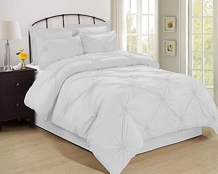 Amazon Com Townhouse Emeryville 6 Piece Comforter Set Solid Color