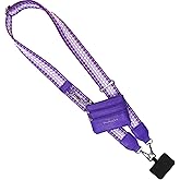 Save the Girls Original Clip and Go Phone Strap Pattern - Crossbody Phone Strap Chain with Zipper Wallet Pouch