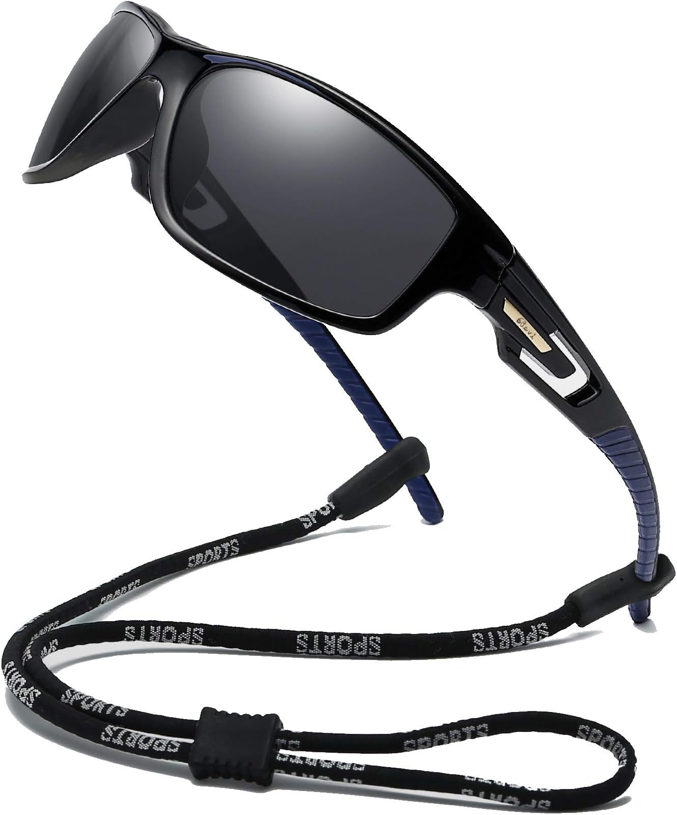 Bevi Polarized Sports Sunglasses Unisex TR90 Frame for Cycling Running Driving Fishing Golf Baseball Glasses