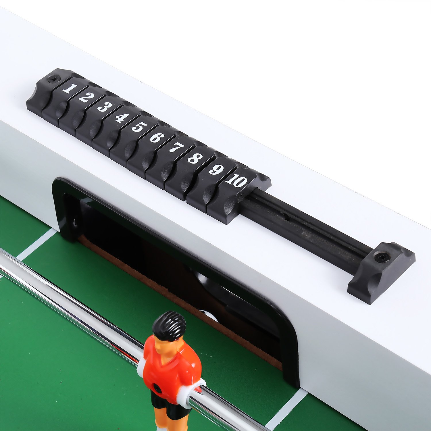 AIMADO Futbolín Competición de Mesa , Mesa de Futbolín, Fútbol Deportes Mesa de Juegos 61.3 x 79 x 121.3cm Negro( EU STOCK)
