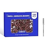 AIRSEE 100pcs Small Sanding Bands Nail Drill Bits
