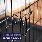 Dog Crates Plus Medium Foldable Dog Crate 30 Inch Two Doors Black view 8