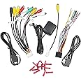 Jayubien Radio Wiring Harness Kit 16Pin ISO Android Car Stereo Wire Harness with Butt Connectors 10Pin 20Pin RCA Adapter GPS Antenna Cable 4Pin/6Pin USB Cord