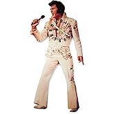 Midsouth Products Elvis Presley Swinging Legs Clock - Iconic White Jumpsuit Design - 15" Tall Licensed Collectible for Elvis Fans