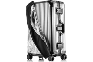 Linpr Transparent PVC Suitcase Cover, No Disassembly Required Clear Luggage Protector Suitcase Cover